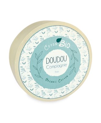 Doudou Poklon set - Plišani zeko s ružičastom dekicom od BIO pamuka 15 cm