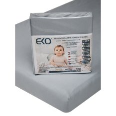 EKO Foaie cu jerseu de cauciuc gri 120x60 cm