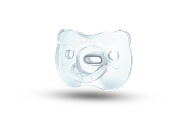 MEDELA Smoczek dla niemowląt miękki, całkowicie silikonowy Chłopiec 0-6 m 2 szt