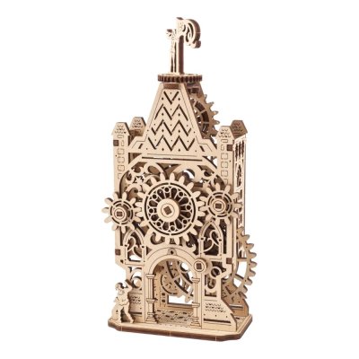 Ugears 3D Drewniane Puzzle Mechaniczne Wieża Zegarowa