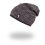 Berretto foderato slouchy Outlast® - mélange nero/nero