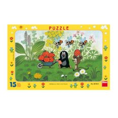 Puzzle de Papel Dino A Toupeira numa Viagem 15 peças