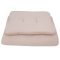 EKO Sada do postýlky 2dílná mušelínová Powder pink 30x40 cm, 75x100 cm