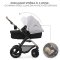 KINDERKRAFT Kombikinderwagen Moov 2 Air 3in1 Moonlight Grey