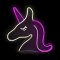 2Kids Toys LED NEON LIGHT lampka Nocna Jednorożec różowobiały