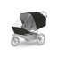 THULE Geschwisterkinderwagen Urban Glide Double Black/Mid Blue Set XXL