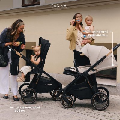 KINDERKRAFT Kombinirani voziček Nea 2 2v1 Midnigth Black