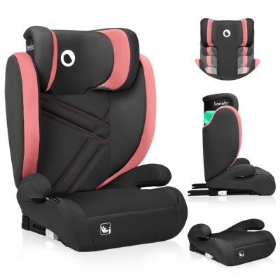 LIONELO Bilbarnstol Hugo i-Size (100-150 cm) Pink Baby
