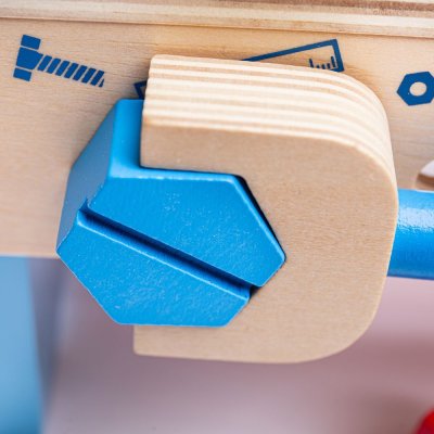 Bigjigs Toys Warsztat i skrzynka na narzędzia 2w1