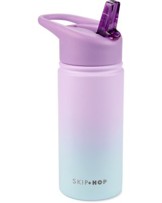 SKIP HOP Boca sa slamkom nehrđajući Wander - ombré purple, 450ml