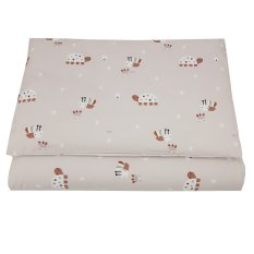 Roupa de cama EKO 2 peças algodão com estampa Abelhas Bege 40x60 cm, 90x120 cm