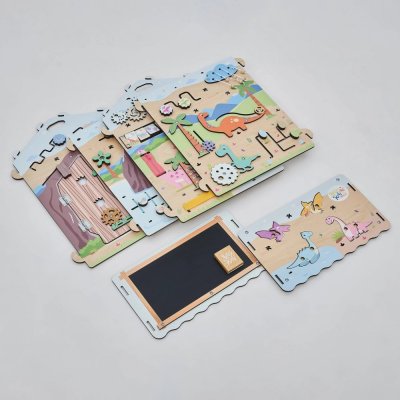 BusyKids Activity board Domek DINO