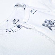 Kombinezon dresowy DR TISK Outlast® - biały/białe zwierzątka