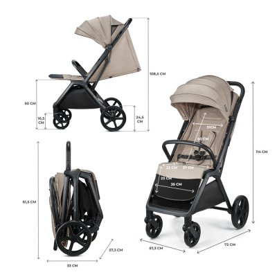 KINDERKRAFT Cărucior sport Loom Beige