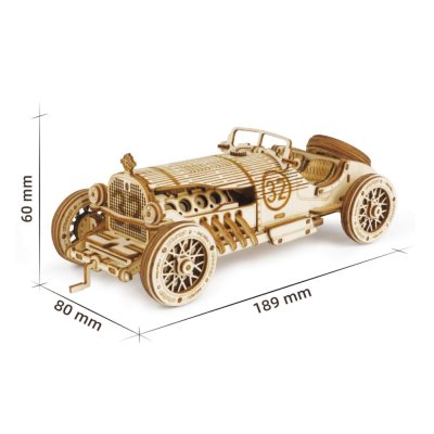 RoboTime 3D houten modelbouwpakket Raceauto