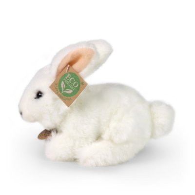 Rappa Plyschkanin vit 18 cm ECO-FRIENDLY