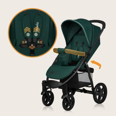 LIONELO Stroller Annet Plus Green Forest