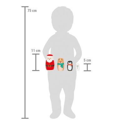 small foot Matroschka Weihnachtsedition