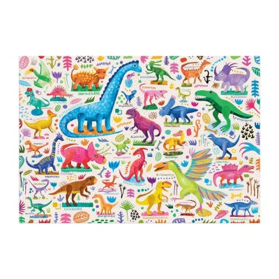 Puzzle Mudpuppy Dinozauri puternici 100 piese
