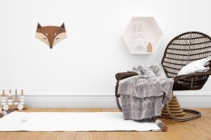 BeWooden Dekorace na zeď liška Eliška
