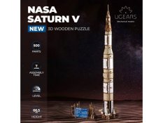 Ugears 3D fa mechanikus puzzle NASA, Saturn V