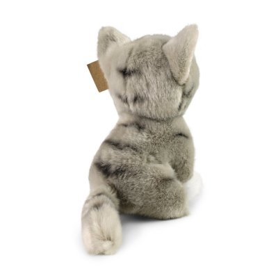 Rappa Gato de pelúcia cinzento 18 cm ECO-FRIENDLY