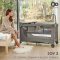 KINDERKRAFT Reisebett Joy 2 mit Zubehör Dark Grey