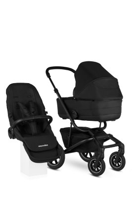 EASYWALKER Kinderwagen kombiniert Jimmey Pepper Black XXL AIR + RWS