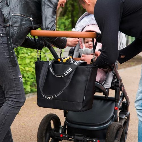 BABYONO Taška přebalovací Best Time Ever černá