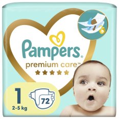 PAMPERS Premium Care Pieluchy jednorazowe 1 (2-5 kg) 72 szt