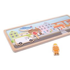 Bigjigs Toys Mágneses város puzzle