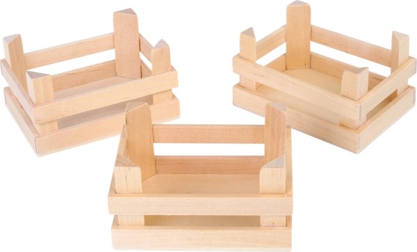small foot Set Kleine Lebensmittelkiste 3 Stk.