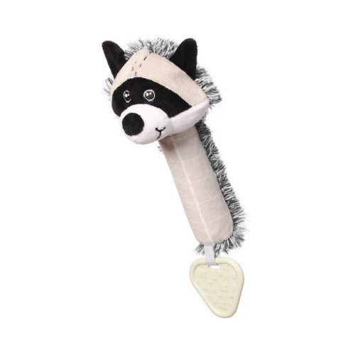 BABYONO Whistling toy with teether Rocky raccoon 25x11 cm