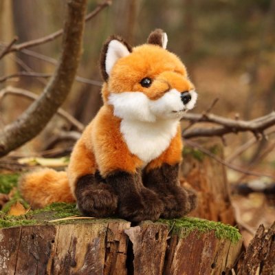 Rappa Renard en peluche assis 18 cm ECO-FRIENDLY