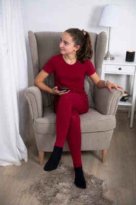 Dunne legging Outlast® - scarlet