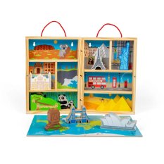 Bigjigs Toys Drveni putni set za igru