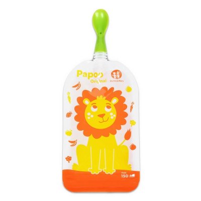 PETITE&MARS Matpåse Papoo Lion - 6 st