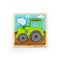 Bigjigs Toys Leseni vstavljalni puzzle Traktor