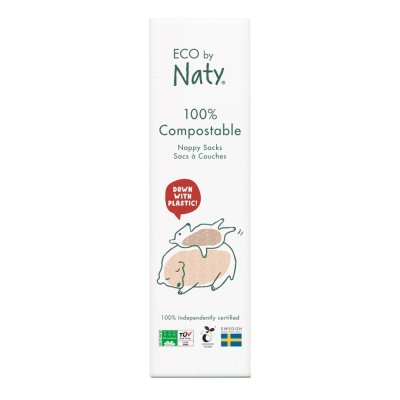 2x ECO BY NATY Worki na zużyte pieluszki (50 szt.)