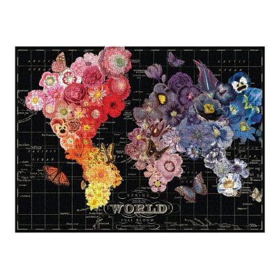 Galison Puzzle Cvetoča dežela 1000 kosov
