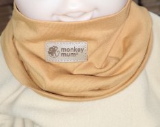 Halsdoek Monkey Mum® - Mosterd