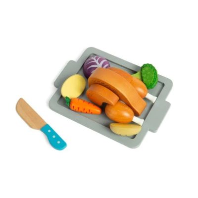Bigjigs Toys Set Gebratenes Hähnchen mit Gemüse