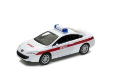 Welly Peugeot Coupe 407 NOTARZT 1:34 bílé