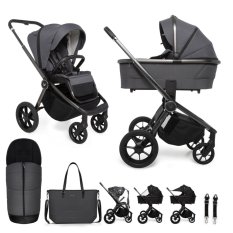 MUUVO Kombikinderwagen Quick SE 2 Diamond Graphit Set 2in1