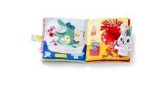 Lilliputiens - Livre textile - Le lapin chez le dentiste