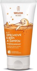 WELEDA 2 az 1-ben tusoló krém és sampon, Happy orange 150 ml