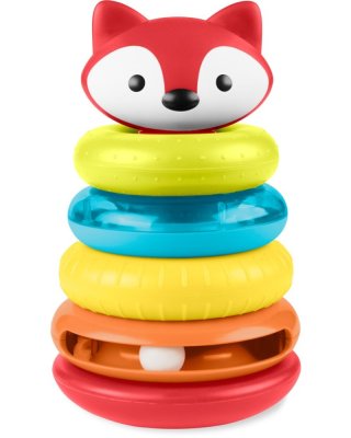 SKIP HOP Spielzeug-Stapelpyramide Fox Explore&More 6m+