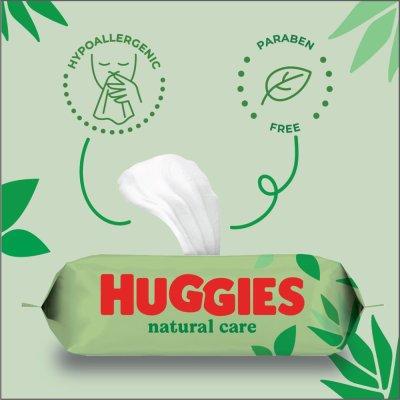 3x HUGGIES® Natural Triplo Vochtige doekjes 56x3 st