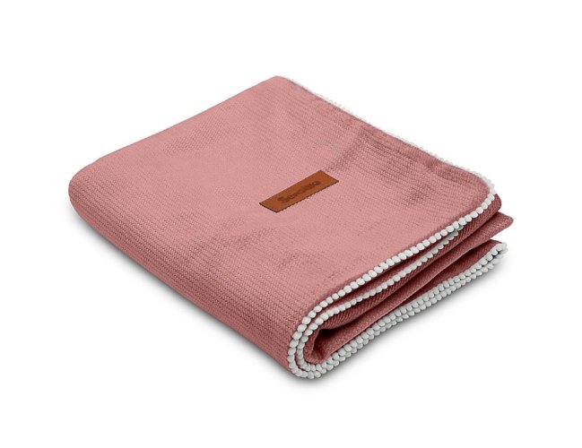 SENSILLO Blanket Dirty pink 75x100 cm