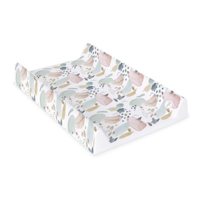CEBA BABY Wickelauflage 2-seitig mit fester Platte (50x70) Ultra Light Drops and Dots
